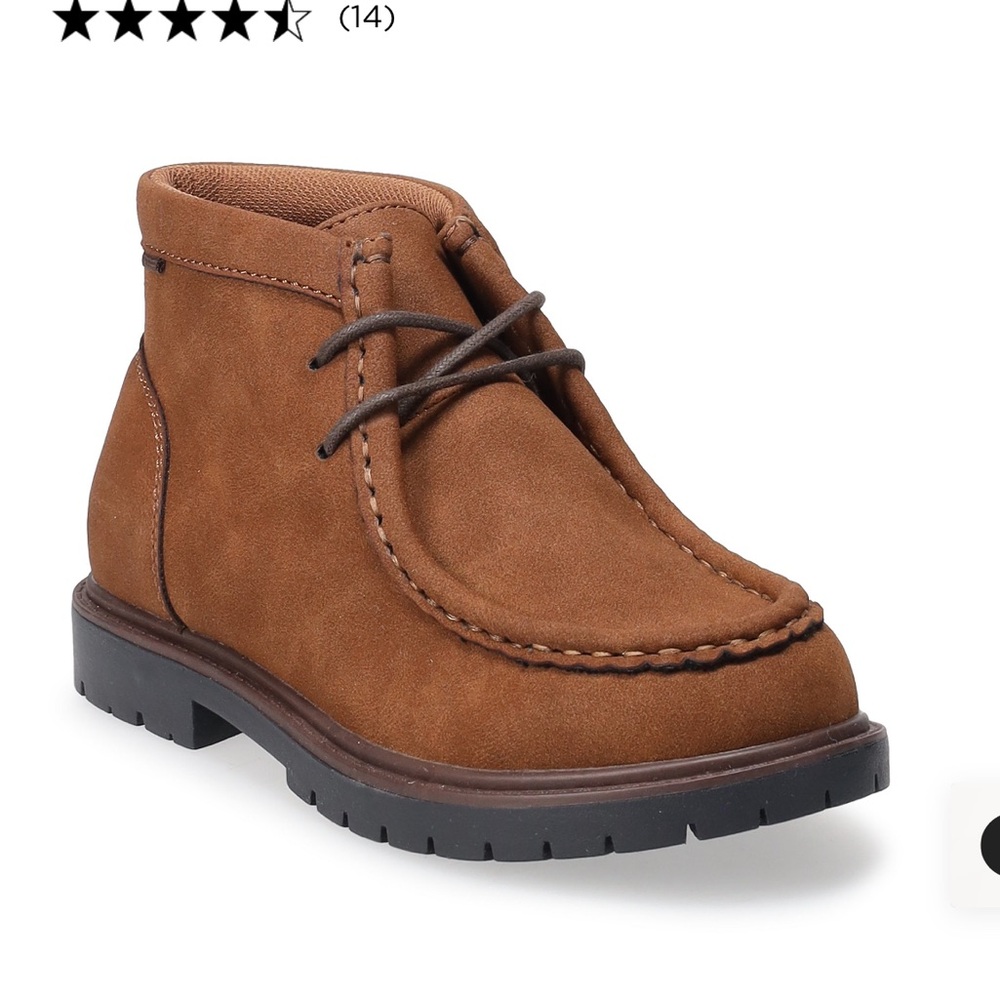 Sonoma Brown Moc-Toe Boots with Suede Finish